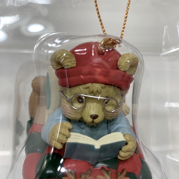 Teddy bear Santa ornament Vintage - Picture 8 of 8